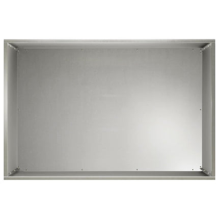Trädgårdsplanterare Silver 50 x 40 x 50 cm Rostfritt stål