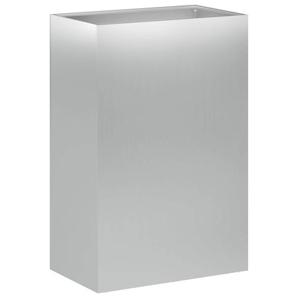 Trädgårdsplanterare 2 st Silver 50 x 40 x 75 cm