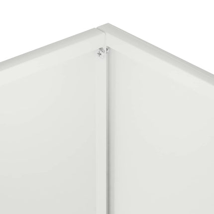 Trädgårdsplanterare Vit 60 x 40 x 40 cm Kallvalsat stål
