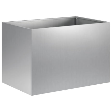 Trädgårdsplanterare 2 st Silver 60 x 40 x 40 cm