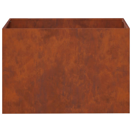 Trädgårdsplanterare Rostig 60 x 40 x 40 cm Väderbeständig stål