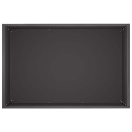 Trädgårdsplanterare 2 st Svart 60 x 40 x 50 cm Kallvalsat stål