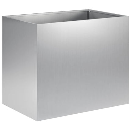 Trädgårdsplanterare 2 st Silver 60 x 40 x 50 cm