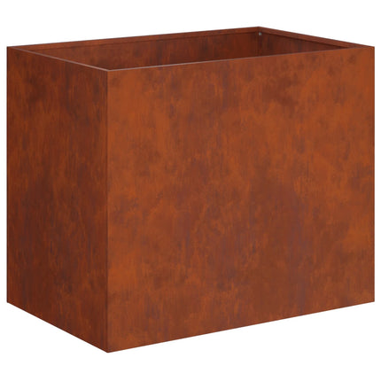 Trädgårdsplanterare 2 st Rostig 60 x 40 x 50 cm