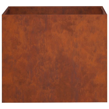Trädgårdsplanterare 2 st Rostig 60 x 40 x 50 cm