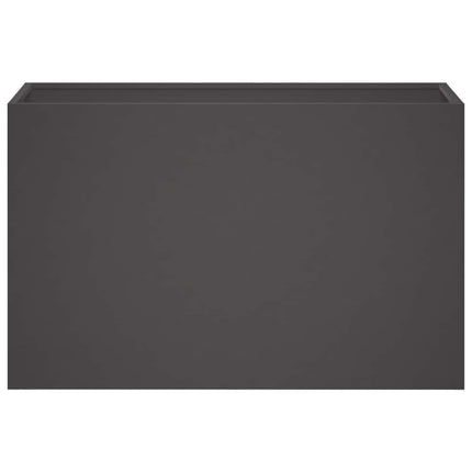 Trädgårdsplanterare Svart 80 x 40 x 50 cm Kallvalsat stål
