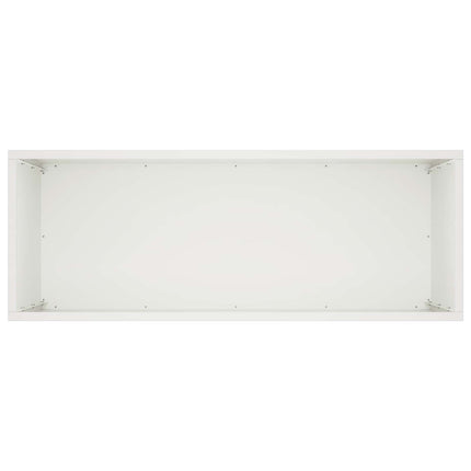 Trädgårdsplanterare Vit 80 x 40 x 50 cm Kallvalsat stål