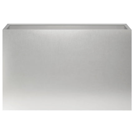 Trädgårdsplanterare Silver 80 x 40 x 50 cm Rostfritt stål