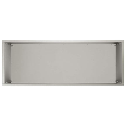 Trädgårdsplanterare Silver 80 x 40 x 50 cm Rostfritt stål