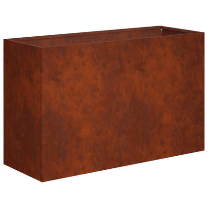 Trädgårdsplanterare Rostig 80 x 40 x 50 cm Väderbeständig stål