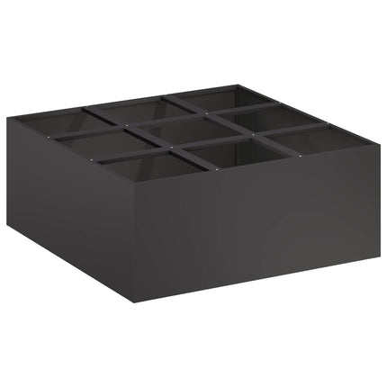 Trädgårdsplanterare Svart 100 x 100 x 40 cm Kallvalsat stål