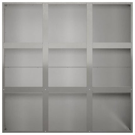 Trädgårdsplanterare Silver 100 x 100 x 40 cm Rostfritt stål