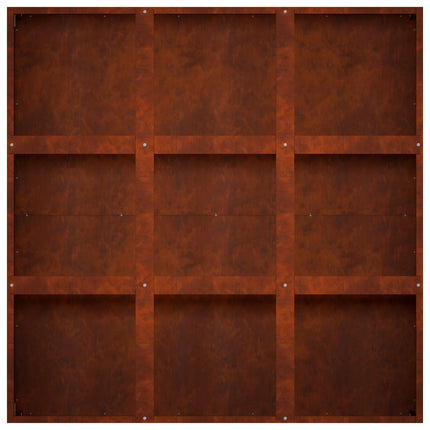 Trädgårdsplanterare Rostig 100 x 100 x 40 cm