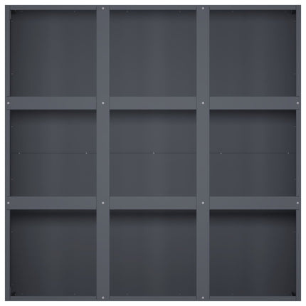 Trädgårdsplanterare Antracit 100 x 100 x 50 cm Kallvalsat stål