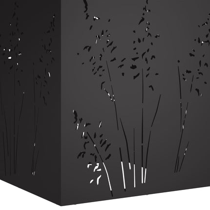 Trädgårdsplanterare Svart 50 x 50 x 75 cm Kallvalsat stål