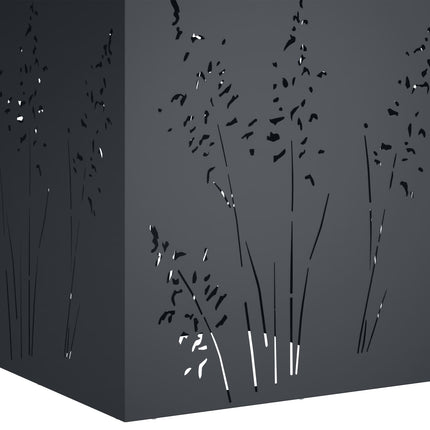 Trädgårdsplanterare Antracit 50 x 50 x 75 cm Kallvalsat stål