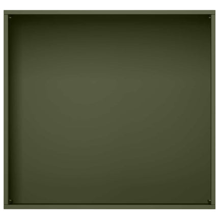 Trädgårdsplanterare Olivgrön 50 x 50 x 75 cm Kallvalsat stål