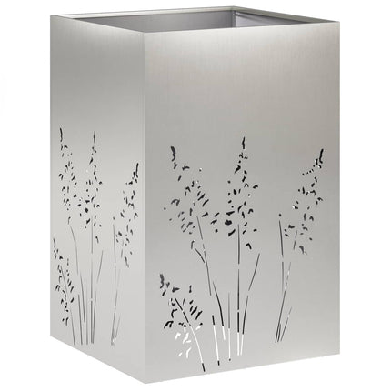 Trädgårdsplanterare Silver 50 x 50 x 75 cm Rostfritt stål