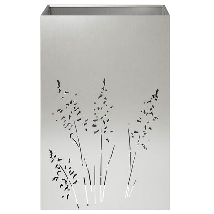 Trädgårdsplanterare Silver 50 x 50 x 75 cm Rostfritt stål