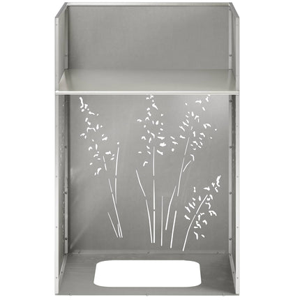 Trädgårdsplanterare Silver 50 x 50 x 75 cm Rostfritt stål