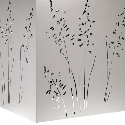 Trädgårdsplanterare 2 st Silver 50 x 50 x 75 cm Rostfritt stål