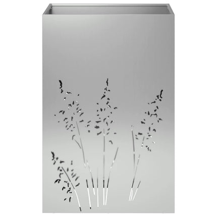 Trädgårdsplanterare Silver 50 x 50 x 75 cm Galvaniserat stål
