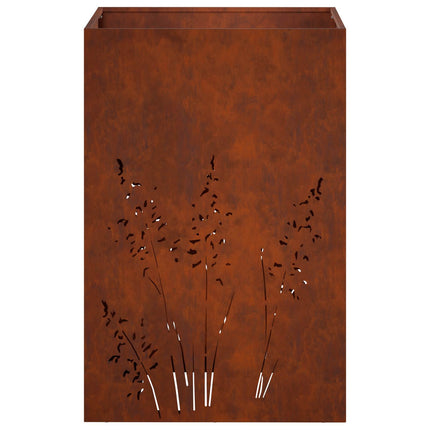 Trädgårdsplanterare Rostig 50 x 50 x 75 cm Väderbeständig stål