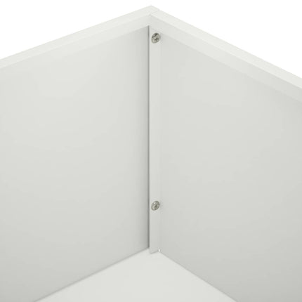 Trädgårdsplanterare 2 st Vit 50 x 30 x 75 cm Kallvalsat stål