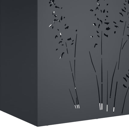 Trädgårdsplanterare Antracit 50 x 30 x 75 cm Kallvalsat stål