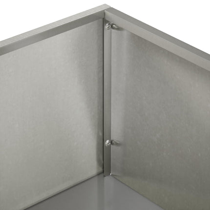 Trädgårdsplanterare Silver 50 x 30 x 75 cm Rostfritt stål