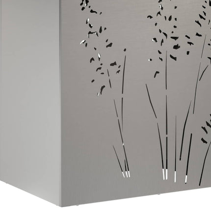 Trädgårdsplanterare Silver 50 x 30 x 75 cm Rostfritt stål