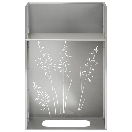 Trädgårdsplanterare 2 st Silver 50 x 30 x 75 cm Rostfritt stål