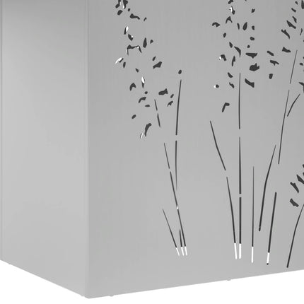 Trädgårdsplanterare 2 st Silver 50 x 30 x 75 cm