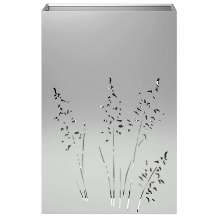 Trädgårdsplanterare 2 st Silver 50 x 30 x 75 cm