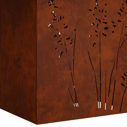 Trädgårdsplanterare 2 st Rostig 50 x 30 x 75 cm