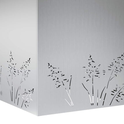 Trädgårdsplanterare Silver 50 x 50 x 49 cm Galvaniserat stål