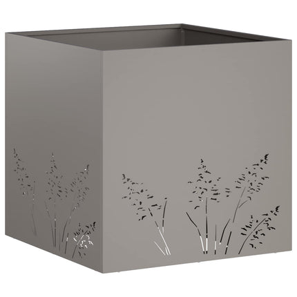 Trädgårdsplanterare 2 st Rostig 50 x 50 x 49 cm