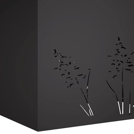 Trädgårdsplanterare Svart 50 x 30 x 49 cm Kallvalsat stål