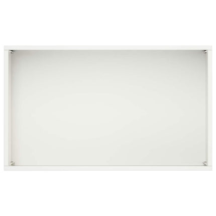 Trädgårdsplanterare 2 st Vit 50 x 30 x 49 cm Kallvalsat stål