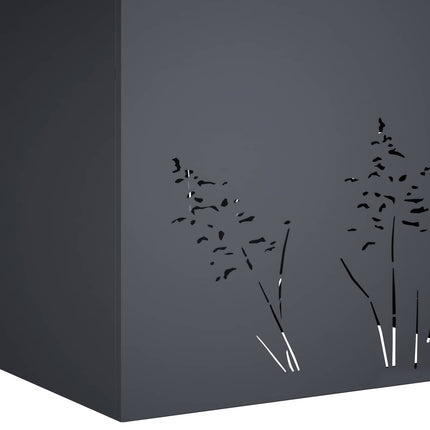 Trädgårdsplanterare Antracit 50 x 30 x 49 cm Kallvalsat stål