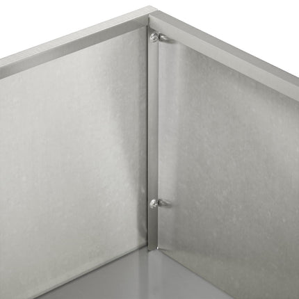 Trädgårdsplanterare Silver 50 x 30 x 49 cm Rostfritt stål