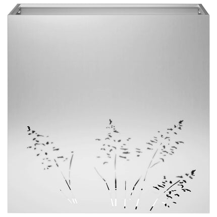 Trädgårdsplanterare Silver 50 x 30 x 49 cm Galvaniserat stål