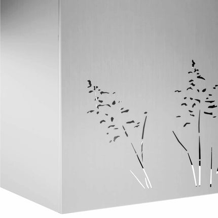 Trädgårdsplanterare 2 st Silver 50 x 30 x 49 cm