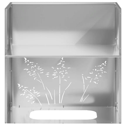 Trädgårdsplanterare 2 st Silver 50 x 30 x 49 cm