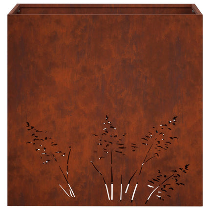 Trädgårdsplanterare Rostig 50 x 30 x 49 cm Väderbeständig stål