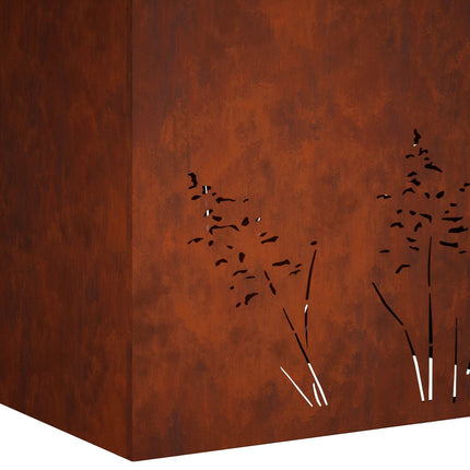 Trädgårdsplanterare 2 st Rostig 50 x 30 x 49 cm