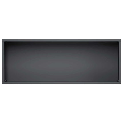 Trädgårdsplanterare 2 st Svart 80 x 20 x 49 cm Kallvalsat stål