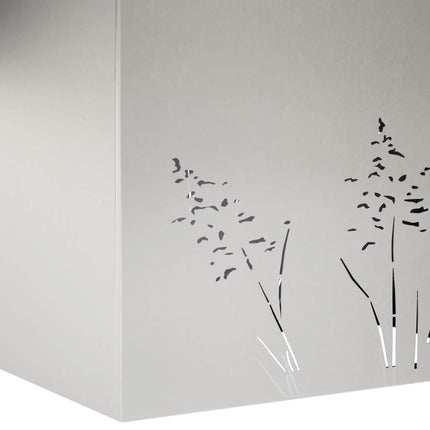 Trädgårdsplanterare Silver 80 x 20 x 49 cm Rostfritt stål