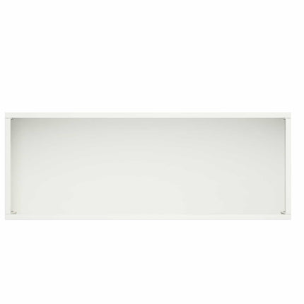 Trädgårdsplanterare Vit 80 x 30 x 49 cm Kallvalsat stål