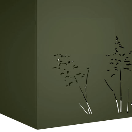 Trädgårdsplanterare 2 st Olivgrön 80 x 30 x 49 cm